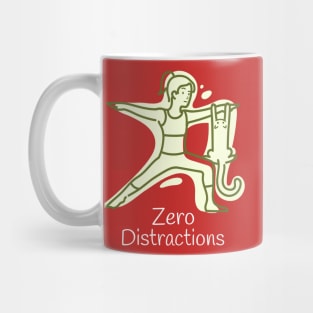 Cat and Yoga Zero Distractions Mug